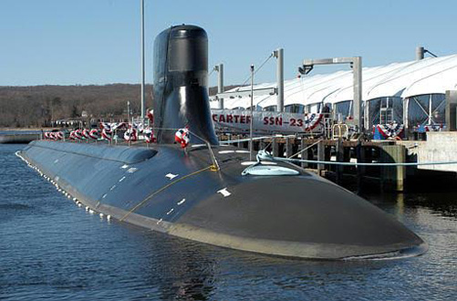  T&agrave;u ngầm Jimmy Carter do c&ocirc;ng ty General Dynamics Electric Boat ở Connecticut x&acirc;y dựng từ năm 1998 đến năm 2004. Ảnh: TTXVN