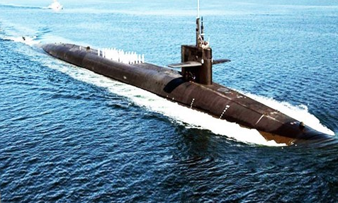  T&agrave;u ngầm USS Ohio được coi l&agrave; t&agrave;u ngầm hạt nh&acirc;n đ&aacute;ng sợ nhất thế giới hiện nay. Ảnh: ANTĐ 