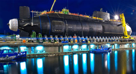 T&agrave;u ngầm HMS Artful c&oacute; tầm ph&aacute;t hiện ''si&ecirc;u xa'' tới 4.800km. Ảnh: Lao động 