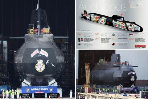 T&agrave;u ngầm HMS Audacious kh&ocirc;ng cần tiếp nhi&ecirc;n liệu trong v&ograve;ng 25 năm. Ảnh: Đất Việt 