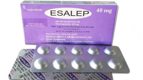Thuốc Esalep điều trị vi&ecirc;m lo&eacute;t dạ d&agrave;y bị đ&igrave;nh chỉ lưu h&agrave;nh. Ảnh minh họa