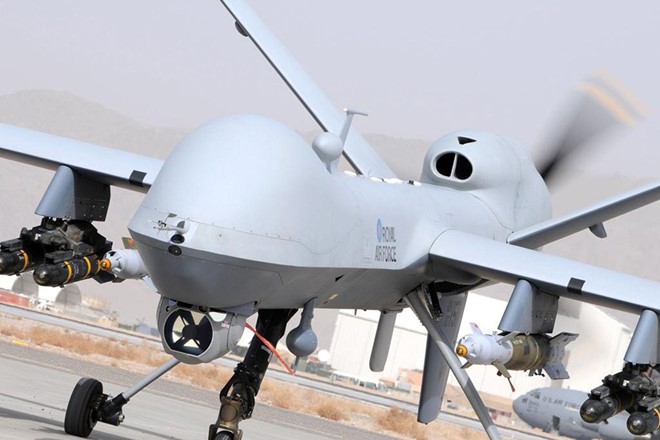 M&aacute;y bay MQ-9 Reaper được lắp đặt hệ thống trang thiết bị điện tử tối t&acirc;n nhất v&agrave; hệ thống điều khiển vũ kh&iacute; ch&iacute;nh x&aacute;c. Ảnh: Zing News