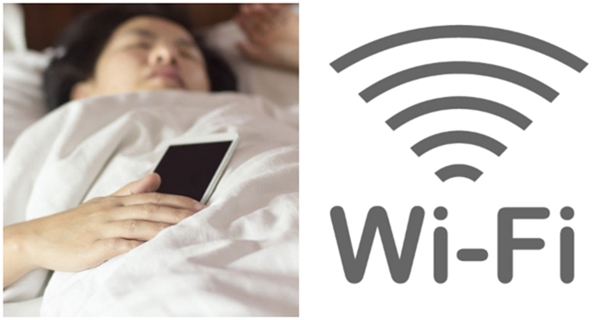 S&oacute;ng wifi g&acirc;y ảnh hưởng kh&ocirc;ng nhỏ tới giấc ngủ của bạn. Ảnh minh họa 