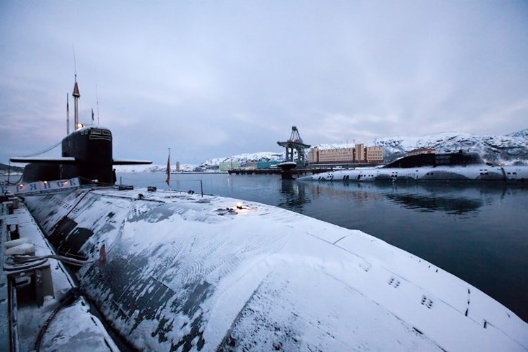 T&agrave;u ngầm K-117 Bryansk SSBN của Nga. Ảnh: Đất Việt 