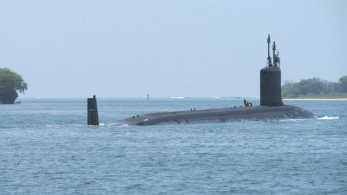  T&agrave;u ngầm hạt nh&acirc;n USS Mississippi c&oacute; lượng cho&aacute;n nước: 7.835 tấn. Ảnh: VnExpress
