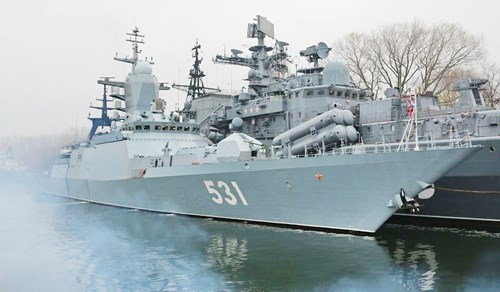T&agrave;u hộ vệ lớp Steregushchy. Ảnh: QĐND 