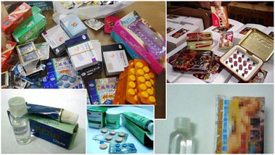 Thực phẩm chức năng bị thu giữ chứa th&agrave;nh phần k&iacute;ch dục. Ảnh: C&ocirc;ng l&yacute; 
