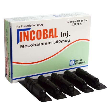 Thuốc Incobal 500mcg/1ml do C&ocirc;ng ty C&ocirc;ng ty CP Tập đo&agrave;n Dược phẩm v&agrave; Thương mại Sohaco kinh doanh thiếu th&ocirc;ng tin nhập khẩu tr&ecirc;n nh&atilde;n thuốc. Ảnh minh họa
