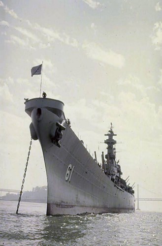  Chiến hạm USS Iowa ch&iacute;nh thức rời cảng San Francisco v&agrave;o th&aacute;ng 8/1951. Ảnh: Kiến thức