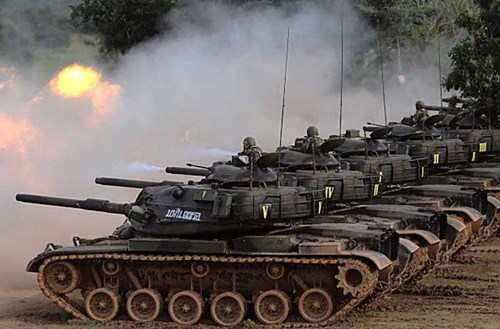  Tăng M60A3 khai hỏa diệt gọn mục ti&ecirc;u. Ảnh: Kiến thức
