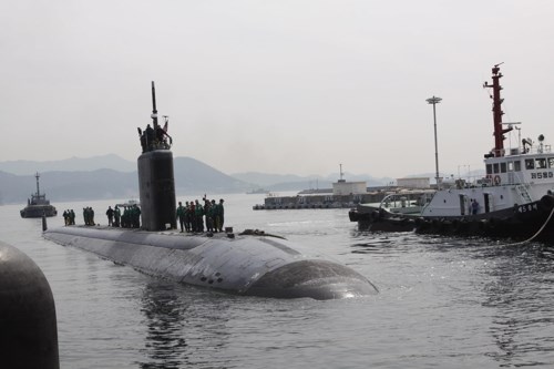 T&agrave;u ngầm USS Tucson. Ảnh: Tiền Phong 