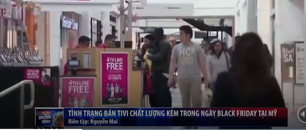  Ng&agrave;y Black Friday tại Mỹ. Ảnh: VTV