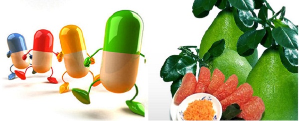 Đang d&ugrave;ng thuốc m&agrave; ăn bưởi kh&ocirc;ng những kh&ocirc;ng c&oacute; t&aacute;c dụng m&agrave; c&ograve;n phản t&aacute;c dụng. Ảnh minh họa 