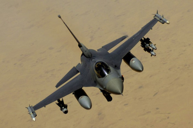  M&aacute;y bay F-16 Fighting Falcon. Ảnh: Thời Đại