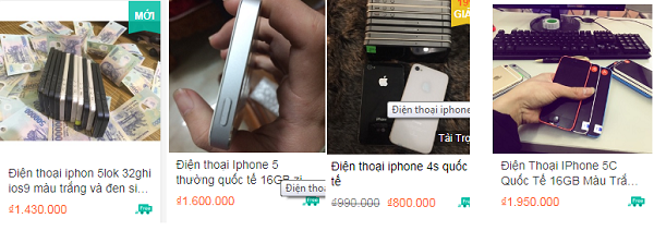  Gi&aacute; b&aacute;n điện thoại iPhone tr&ecirc;n c&aacute;c trang mạng hiện nay với mức gi&aacute; kh&aacute; rẻ. 