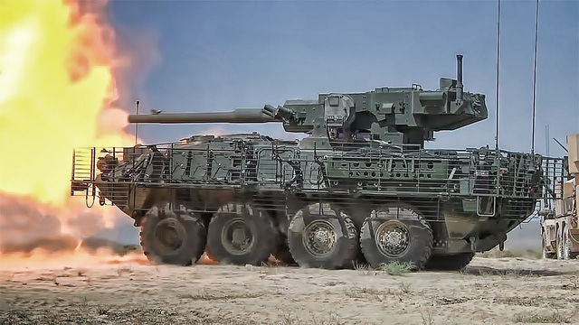 Ph&aacute;o tự h&agrave;nh Stryker M1128 MGS được trang bị hệ thống vũ kh&iacute; mạnh mẽ. Ảnh: Đại Lộ
