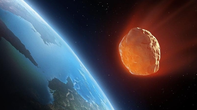 Tiểu h&agrave;nh tinh Doomsday sẽ c&oacute; thể va chạm v&agrave;o Tr&aacute;i Đất v&agrave;o năm 2135 sẽ x&oacute;a sổ mọi thứ tr&ecirc;n h&agrave;nh tinh n&agrave;y. Ảnh minh họa