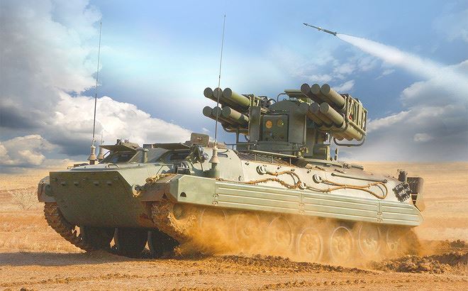  Tổ hợp t&ecirc;n lửa Sosna đ&atilde; c&oacute; mặt tại chiến trường Syria. Ảnh: ANTĐ
