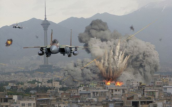 M&aacute;y bay F-15I Ra'am của Israel tấn c&ocirc;ng Syria. Ảnh: ANTĐ