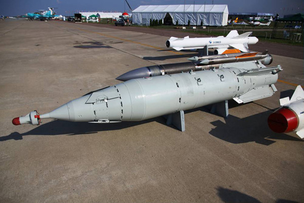 Syria c&oacute; thể sẽ tiếp tục nhận th&ecirc;m vũ kh&iacute; hủy diệt mạnh nhất của Nga ch&iacute;nh l&agrave; bom h&agrave;ng kh&ocirc;ng KAB-1500. Ảnh: Thanh ni&ecirc;n