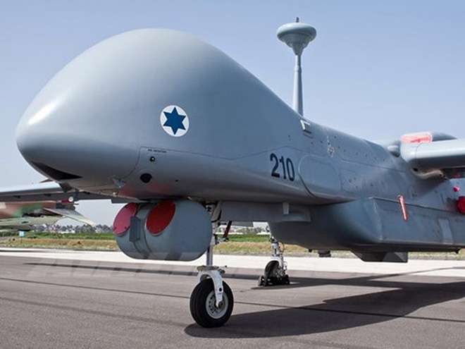 M&aacute;y bay kh&ocirc;ng người l&aacute;i của Israel c&oacute; thể hạ gục được t&ecirc;n lửa S-300 của Nga nếu tới Syria. Ảnh: Thời Đại