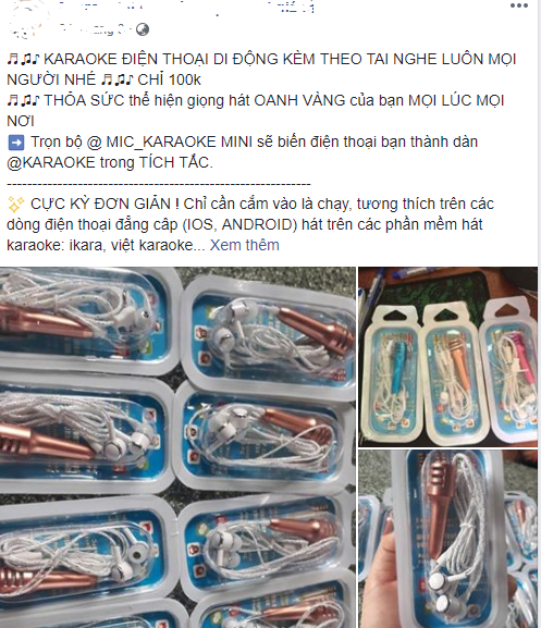 Micro được giao b&aacute;n k&egrave;m cả tai nghe nhưng cũng chỉ c&oacute; gi&aacute; 100k/chiếc. 
