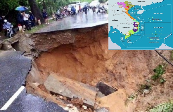  Do ảnh hưởng của r&atilde;nh &aacute;p thấp n&ecirc;n nhiều tỉnh th&agrave;nh c&oacute; mưa lớn g&acirc;y sạt lở đất nghi&ecirc;m trọng. 