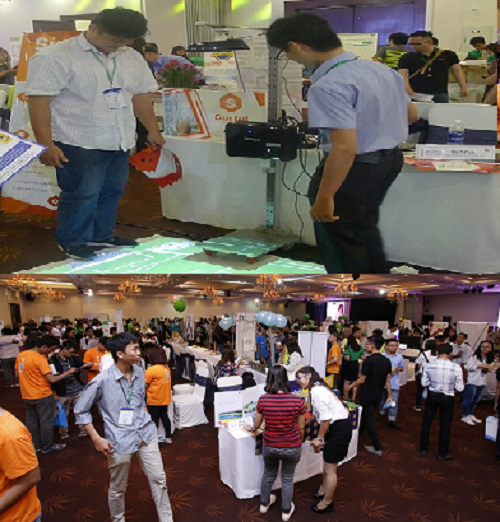  Sự kiện khởi nghiệp năm 2017 thu h&uacute;t 120 m&ocirc; h&igrave;nh khởi nghiệp tham gia trưng b&agrave;y. Ảnh: Sở KH&CN TPHCM