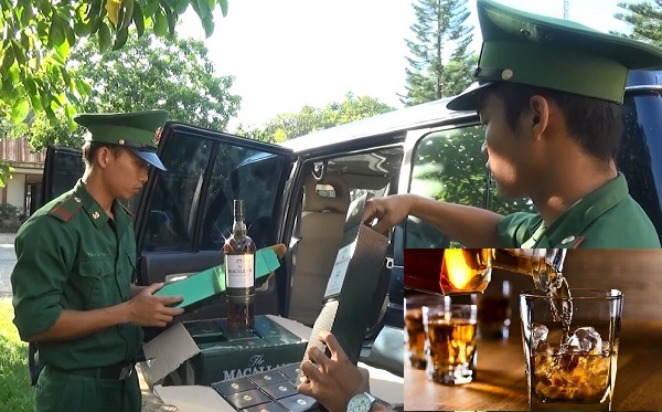  Số lượng rượu kh&ocirc;ng r&otilde; nguồn gốc bị lực lượng bi&ecirc;n ph&ograve;ng Quảng Trị thu giữ 