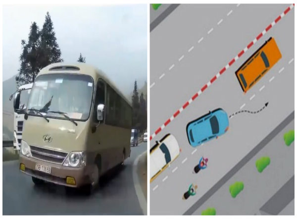 Vượt ẩu v&ocirc; c&ugrave;ng nguy hiểm cho cả t&agrave;i xế v&agrave; người tham gia giao th&ocirc;ng