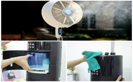  Quạt phun sương rất tiện lợi nhưng tr&aacute;nh mắc sai lầm khi sử dụng