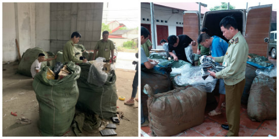  Nhập lậu h&agrave;ng h&oacute;a bị lực lượng chức năng Lạng Sơn ph&aacute;t hiện v&agrave; thu hồi. Ảnh: Cục QLTT Lạng Sơn
