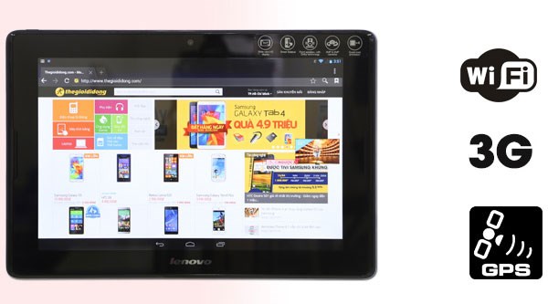 Máy tính bảng giá rẻ Lenovo tích hợp nhiều tính năng tiện ích
