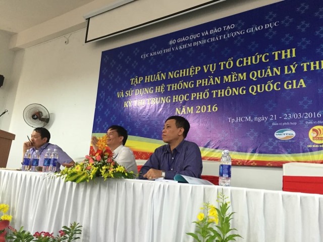 Hội nghị tập huấn nghiệp vụ c&ocirc;ng t&aacute;c thi THPT quốc gia 2016 diễn ra tại TPHCM