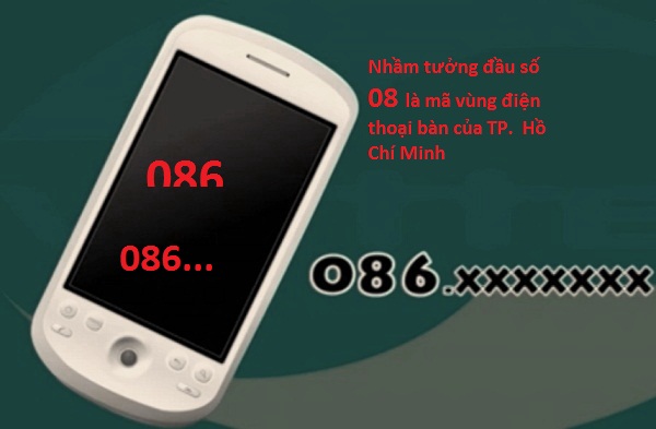 Nhiều người d&acirc;n bị lừa v&igrave; lầm tưởng l&agrave; số điện thoại b&agrave;n cũng c&oacute; đầu số (08) của th&agrave;nh phố Hồ Ch&iacute; Minh