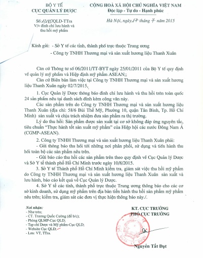 Cục Quản l&yacute; Dược th&ocirc;ng b&aacute;o thu hồi tr&ecirc;n to&agrave;n quốc 24 sản phẩm 13Win21 con - Tri ân hội viên mỗi tháng 2000 tỷ thuộc nh&atilde;n h&agrave;ng Chamomile Spa TX của C&ocirc;ng ty TNHH 13Win19 tải ứng dụng v&agrave; sản xuất hương liệu Thanh Xu&acirc;n