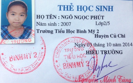 Thẻ học sinh của b&eacute; Ph&uacute;t