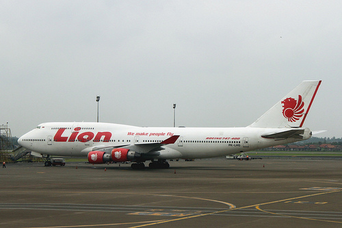 Một m&aacute;y bay Boieng của h&atilde;ng h&agrave;ng kh&ocirc;ng Lion Air, Indonesia