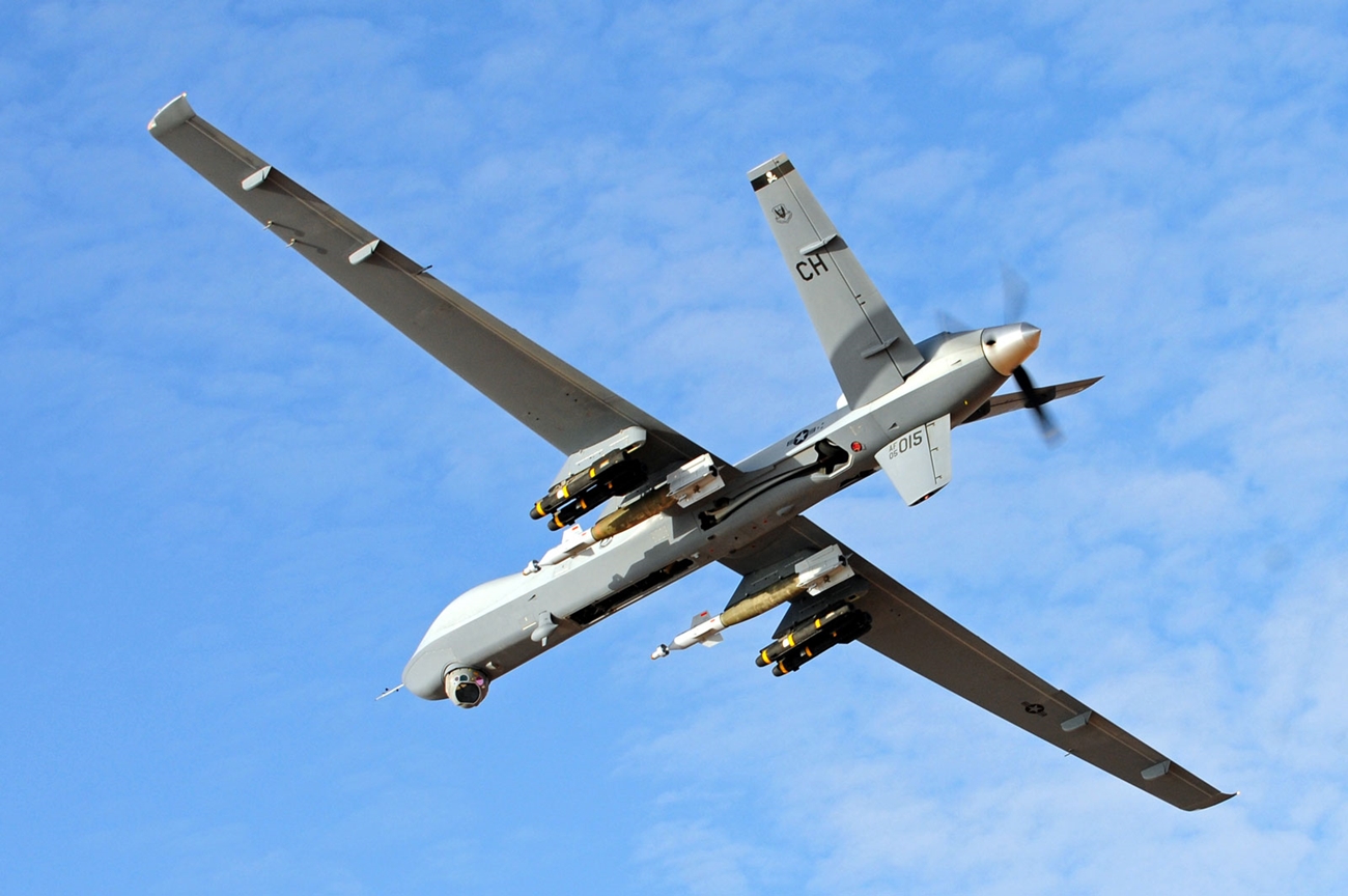 Máy bay không người lái MQ-9 Reaper được cho là đã chạm trán với máy bay Nga trên bầu trời Syria Máy bay không người lái MQ-9 Reaper được cho là đã chạm trán với máy bay Nga trên bầu trời Syria