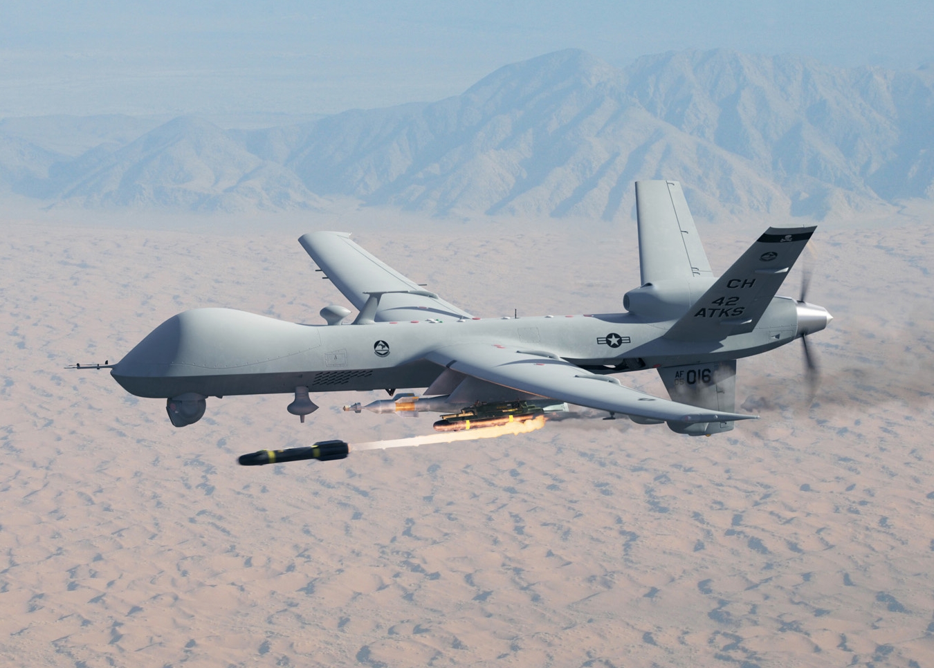 MQ-9 Reaper được đánh giá là một trong máy bay không người lái uy lực nhất thế giới MQ-9 Reaper được đánh giá là một trong máy bay không người lái uy lực nhất thế giới
