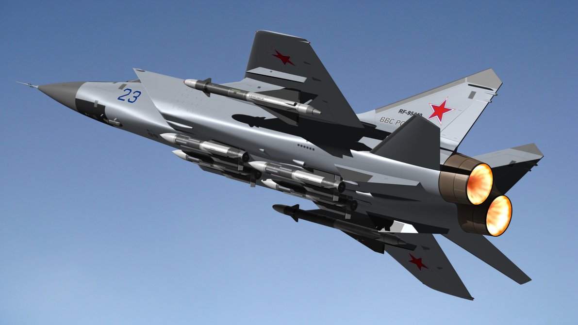 M&aacute;y bay MiG-31 của Nga l&agrave; thế hệ ti&ecirc;m k&iacute;ch đ&aacute;nh chặn nhanh nhất thế giới hiện nay.