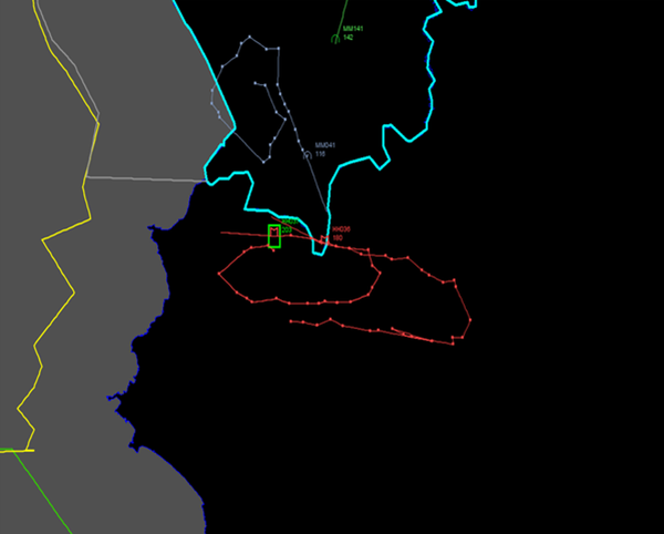 Thổ Nhĩ Kỳ công bố hình ảnh radar chuyến bay, trong đó dường như cho thấy máy bay Nga bay vào phía nam Thổ Nhĩ Kỳ trước khi bị bắn hạ
