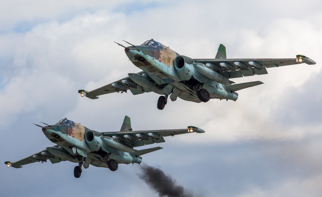 Máy bay Su-25 là loại cường kích yểm trợ không đối đất vô cùng hiệu quả Máy bay Su-25 là loại cường kích yểm trợ không đối đất vô cùng hiệu quả