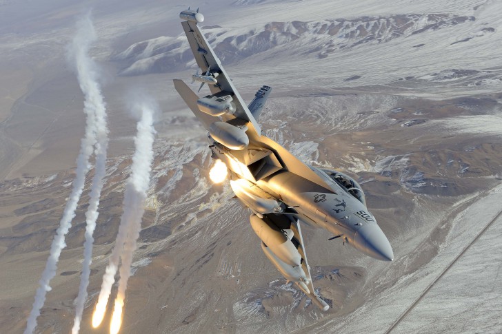 M&aacute;y bay t&aacute;c chiến điện tử EA-18G Growler ch&iacute;nh thức phục vụ qu&acirc;n đội Mỹ v&agrave;o năm 2009