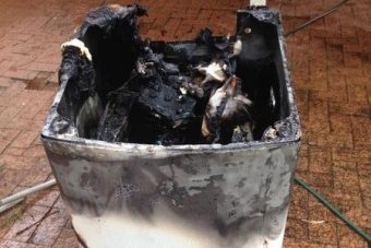 Chiếc m&aacute;y giặt bị ch&aacute;y tại New South Wales (&Uacute;c) gần đ&acirc;y l&agrave; mẫu bị thu hồi từ năm 2013