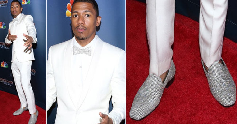 Đôi giày gắn nhiều kim cương nhất: Tháng 9/2014, Nick Cannon - chồng cũ của diva Mariah Carey diện giày nạm kín kim cương trị giá 2 triệu đô (45 tỷ đồng) đến show America's Got Talent trong vai trò MC khiến giới truyền thông choáng váng.