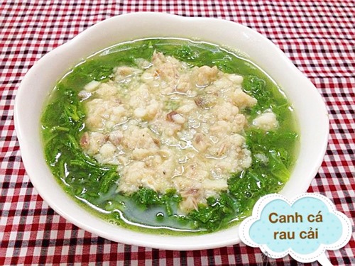 Canh cải nấu c&aacute; l&agrave; m&oacute;n ăn kh&aacute; phổ biến