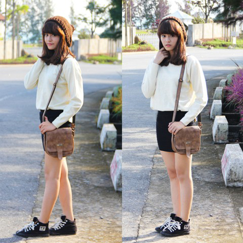 Mũ len sẽ tạo điểm nhấn cho thời trang Tết 2015 của bạn g&aacute;i