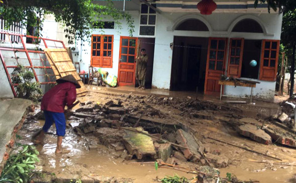 Khung cảnh tan hoang sau trận mưa lớn g&acirc;y vỡ đập Huổi Củ ở Điện Bi&ecirc;n