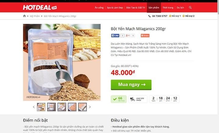 mua h&agrave;ng của hot deal